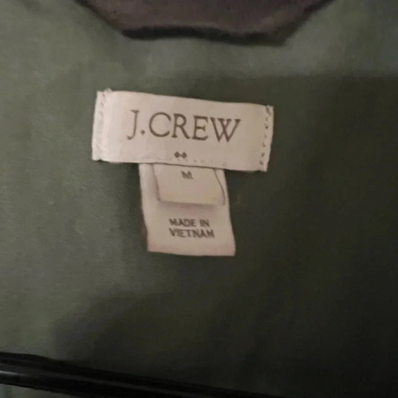 J. Crew | Olive / Army Green Resin-Coated Twill Utility Jacket | Size M - Picture 6 of 12
